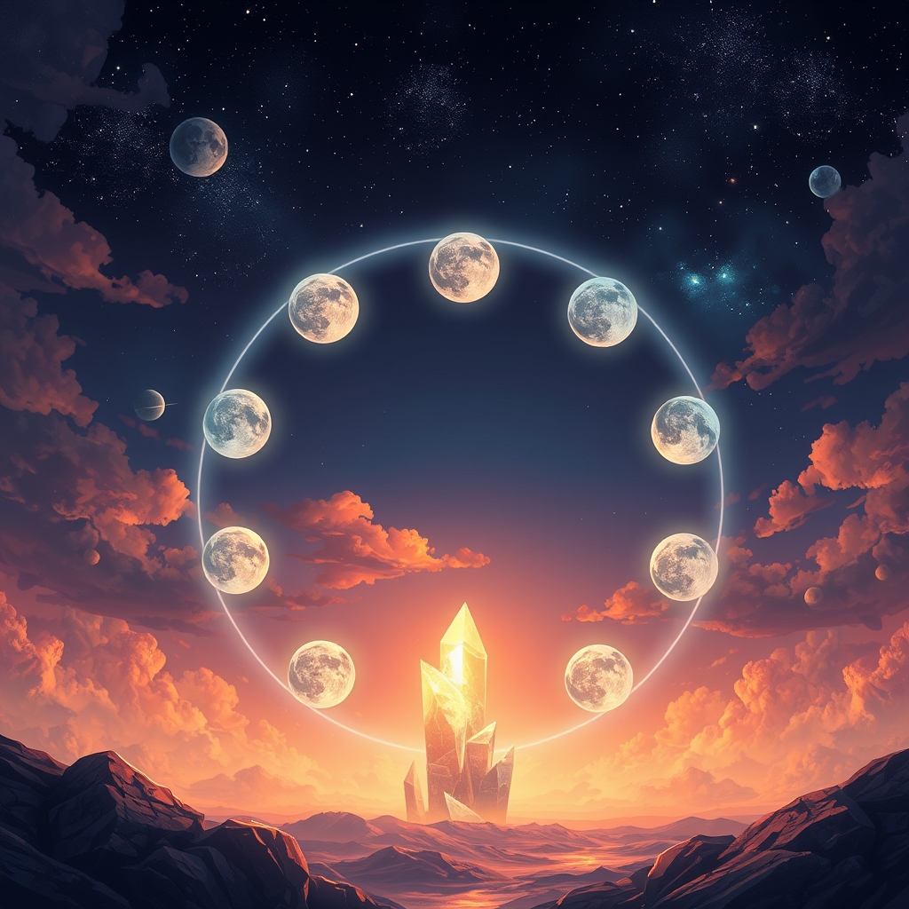 Unveiling Cosmic Energy Shifts: Moon Phases and Crystals