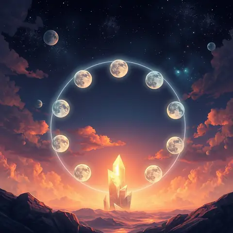 Unveiling Cosmic Energy Shifts: Moon Phases and Crystals